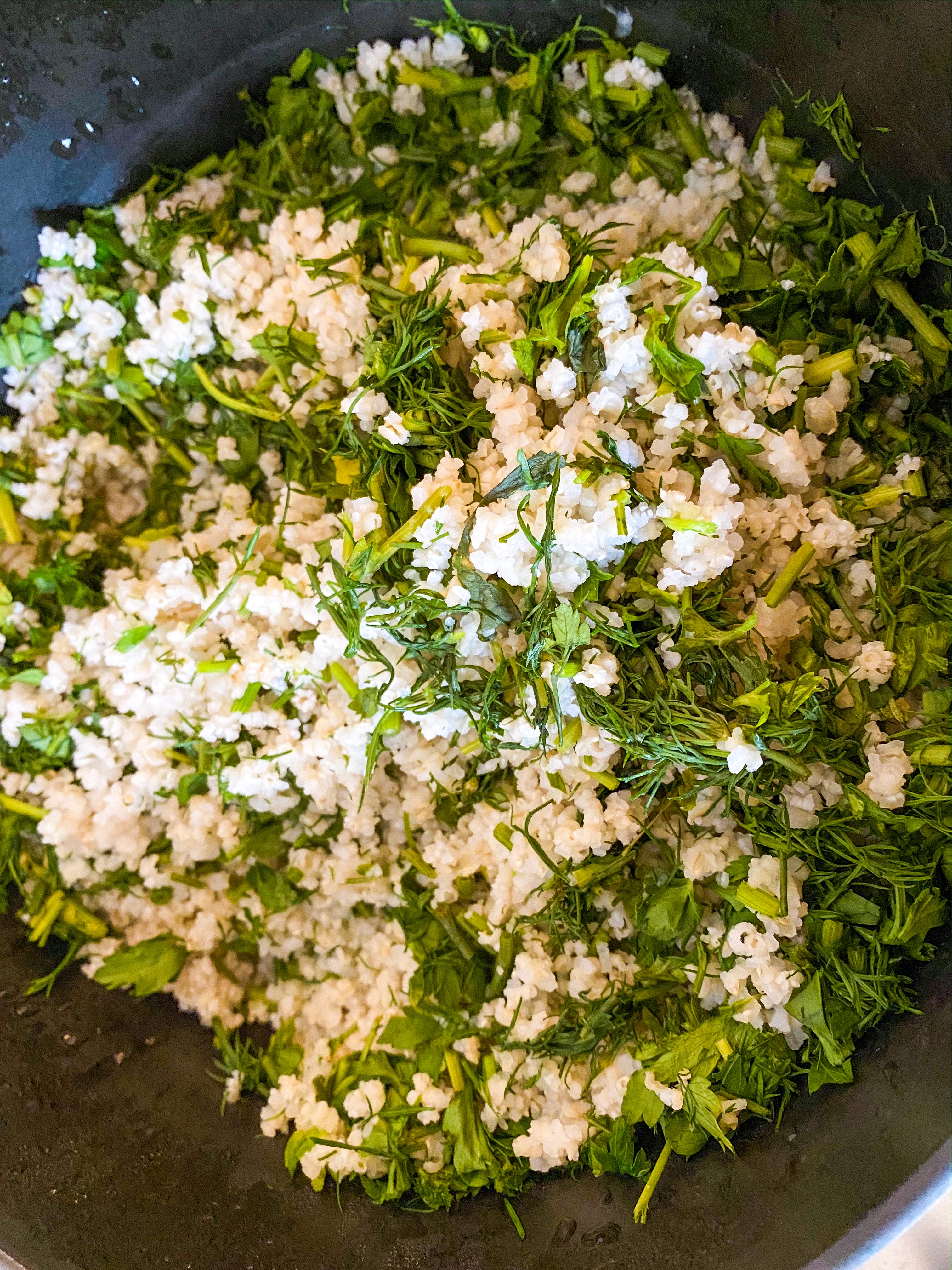 Herbed Rice inspired by Bonberi Fluffy Cilantro Rice Recipe